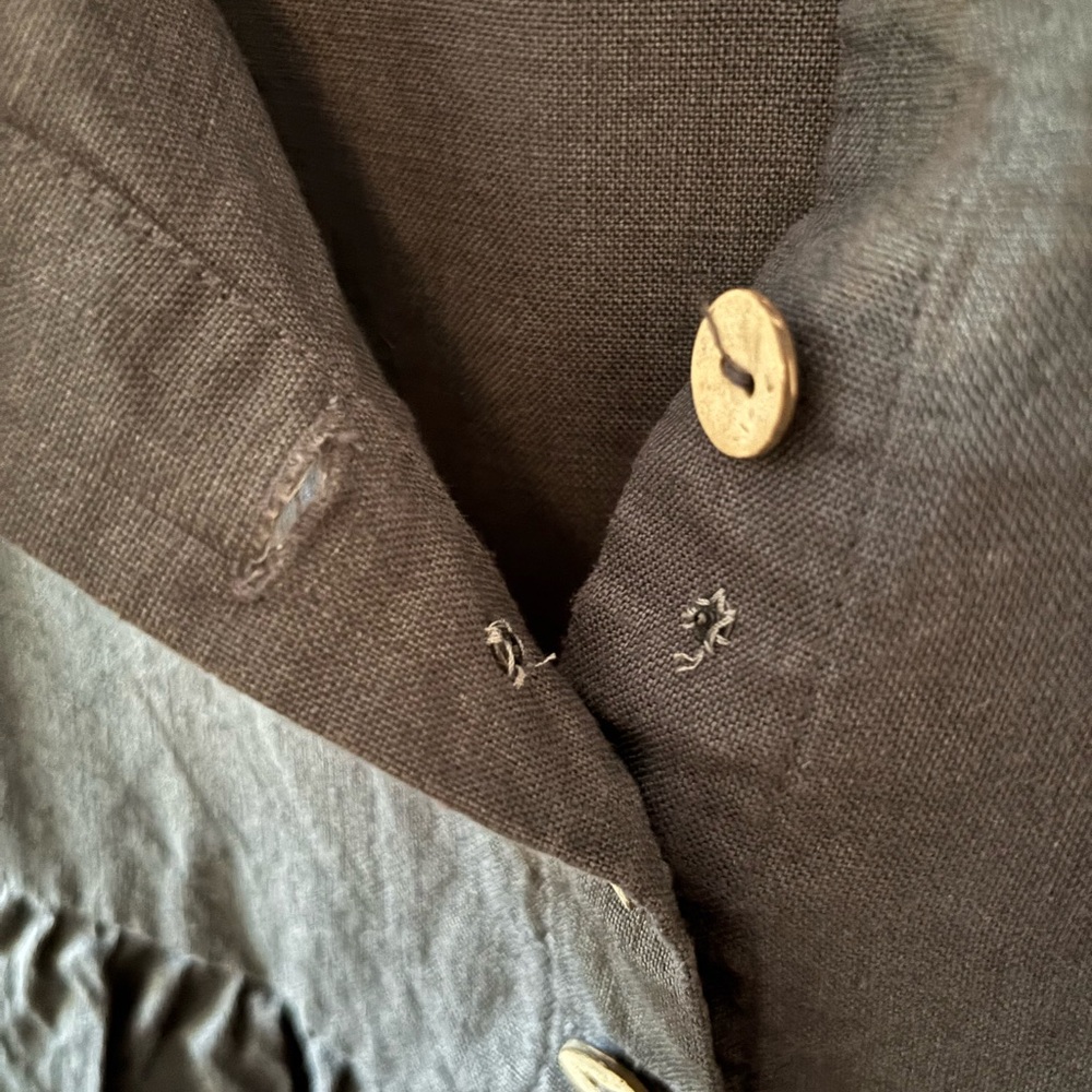 notPERFECTLINEN mama dress, charcoal blue, size M - Picture 6 of 6